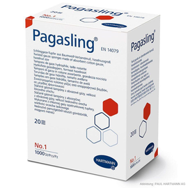 Pagasling Schlinggazetupfer unsteril  Gr. 1, haselnußgroß (1000 Stck.) (PACK=1000 STÜCK) Produktbild