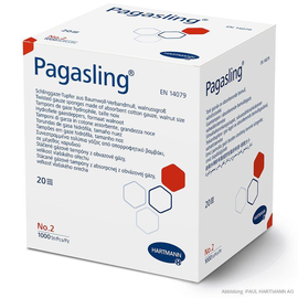 Pagasling Schlinggazetupfer unsteril Gr. 2, walnußgroß (1000 Stck.) (PACK=1000 STÜCK) Produktbild