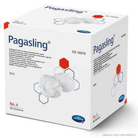 Pagasling Schlinggazetupfer steril Gr. 4, eigroß (10 Stck.) (PACK=10 STÜCK) Produktbild