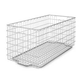 Sterilgutkorb 575 x 280 x 265 mm für 1 StE mit Grifföffnung, Edelstahl epoliert Produktbild