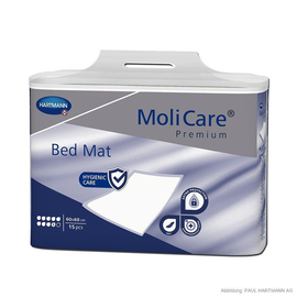 MoliCare Premium Bed Mat 9 Tropfen Krankenunterlagen 60 x 60 cm (15 Stck.) (BTL=15 STÜCK) Produktbild