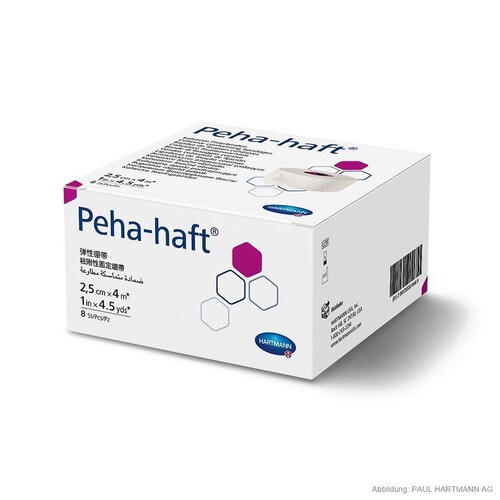 Peha-haft Fixierbinden 4 m x 2,5 cm, lose (8 Stck.) (PACK=8 STÜCK) Produktbild Front View L