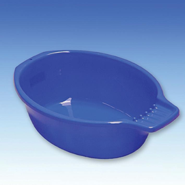 Handwaschbecken blau, 7 Ltr. oval mit Seifenablage Produktbild