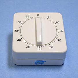 Kurzzeitmesser mit Signal, 60 Min. weiß Produktbild