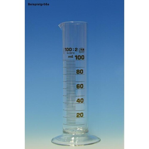 Messzylinder, Rundfuß 50 ml niedere Form Produktbild Front View L