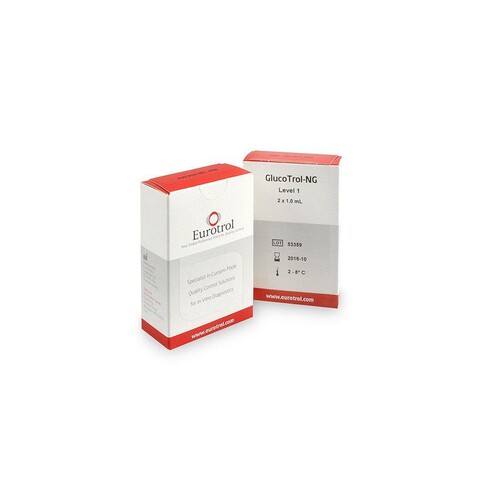 Kontrollhämolysat Glucotrol Level 1 (2 x 1 ml) Kontrolllösung **Kühlware** Produktbild Front View L