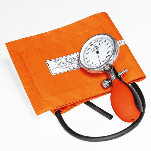 Prakticus I Blutdruckmessgerät Ø 68 mm 1-Schlauch, orange, kpl. im Etui Produktbild Front View L