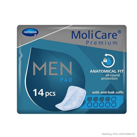 MoliCare Premium MEN PAD 4 Tropfen Inkontinenzeinlagen (14 Stck.) (BTL=14 STÜCK) Produktbild