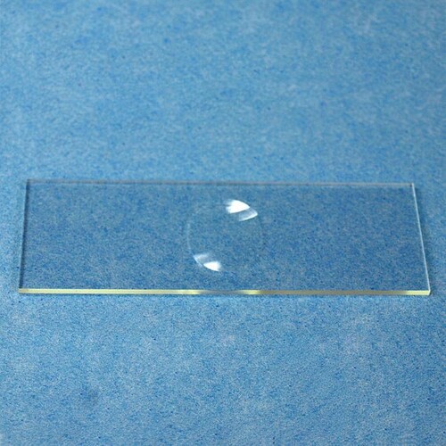Objektträger mit 1 Vertiefung 76 x 26 mm Produktbild Front View L