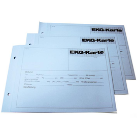 EKG-Karten blau (100 Stck.) Produktbild