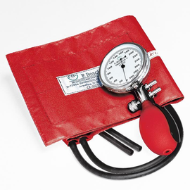 Prakticus II Blutdruckmessgerät Ø 68 mm 2-Schlauch, rot, kpl. im Etui Produktbild