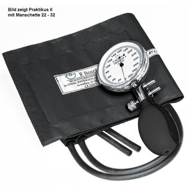 Prakticus II Blutdruckmessgerät Ø 68 mm 2-Schlauch, schwarz, m. Kindermanschette im Etui Produktbild