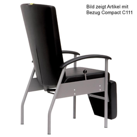 Variationsliege sita, ohne Rollen, Bezug compact schwarz Produktbild