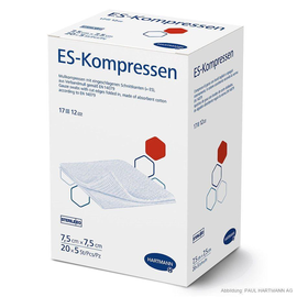 ES-Kompressen steril 12-fach 7,5 x 7,5 cm (20 x 5 Stck.) Produktbild