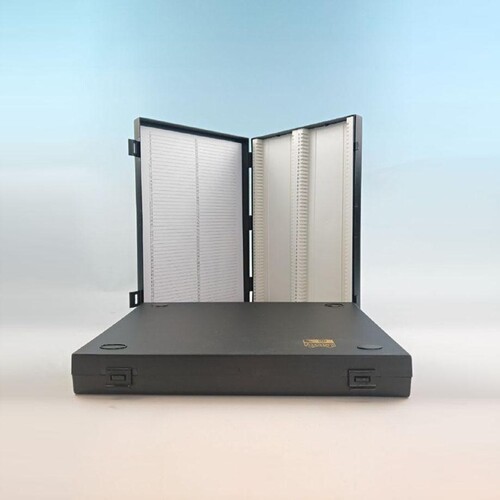 Präparatenkasten, antistatisch für 100 Objektträger Produktbild Front View L
