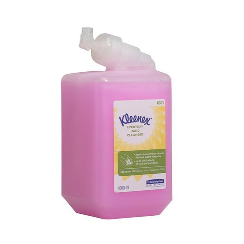 KLEENEX normale Waschlotion, rosa, parfümiert (6 x 1 Ltr.) Produktbild Front View L