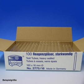 Reagenzgläser starkwandig 75 mm x Ø 12 mm (200 Stck.) (PACK=200 STÜCK) Produktbild