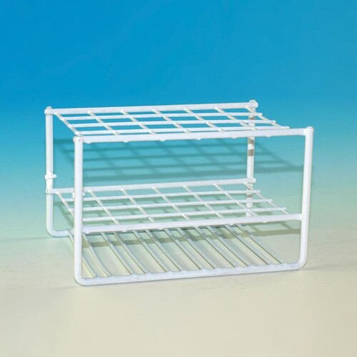 Reagenzglasgestell aus Draht für 24 Gläser bis 17 mm Ø, ohne Stäbe Produktbild Front View L