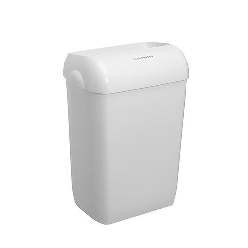 AQUARIUS Abfallbehälter Kunststoff weiß, 43 Ltr., 56,9 x 42,2 x 29 cm KC 6993 (KTN=2 STÜCK) Produktbild Front View L