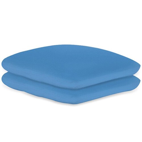 Kissenbezüge Frottee aqua, 40 x 40 cm, mit Reißverschluss (2 Stck.) (PACK=2 STÜCK) Produktbild Front View L