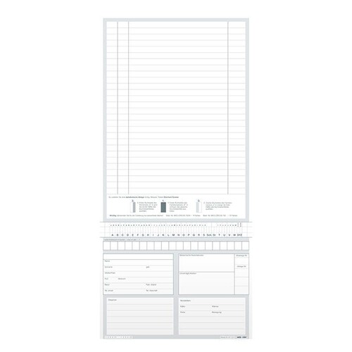 Karteitaschen ALPHAnorm DIN A5 quer Typ Heilpraktiker (1000 Stck.) (PACK=1000 STÜCK) Produktbild