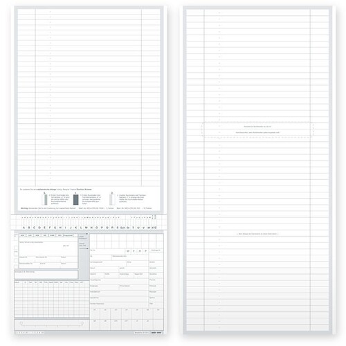 Karteitaschen ALPHAnorm DIN A5 quer Typ Kinder-und Jugendmedizin (1000 Stck.) (PACK=1000 STÜCK) Produktbild Front View L