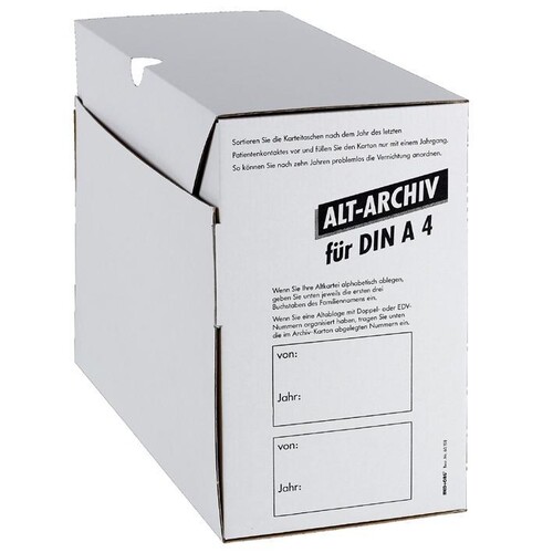 Alt-Archivkarton DIN A4, für alle Fachgruppen (50 Stck.) (PACK=50 STÜCK) Produktbild Front View L