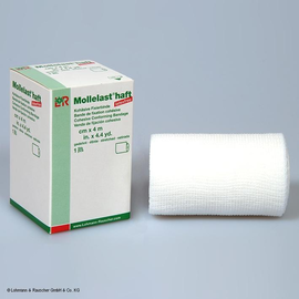 Mollelast haft latexfrei Fixierbinde weiß, 4 m x 8 cm Produktbild