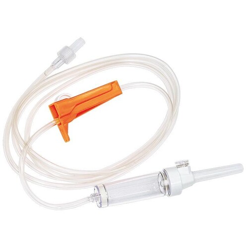 Infusionsgerät LL, DEHP-frei, für die Schwerkraftinfusion, druckfest Produktbild Front View L