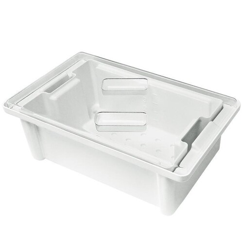 Desinfektionswanne 4 Ltr. mit Siebeinsatz und transparentem Deckel Produktbild