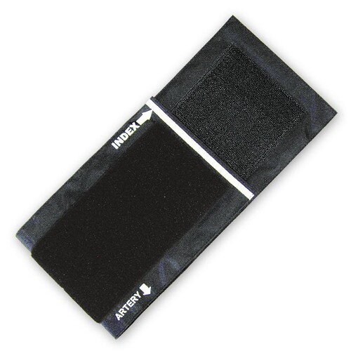 Klettenmanschettenbezug schwarz Produktbild Front View L