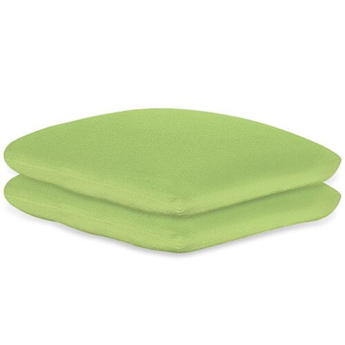 Kissenbezüge Frottee apfelgrün, 40 x 40 cm, mit Reißverschluss (2 Stck.) (PACK=2 STÜCK) Produktbild Front View L
