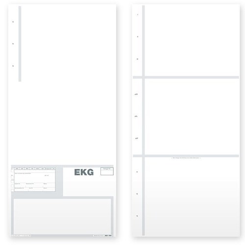 Karteitaschen ALPHAnorm DIN A5 quer Typ EKG-Ablage (1000 Stck.) (PACK=1000 STÜCK) Produktbild Front View L