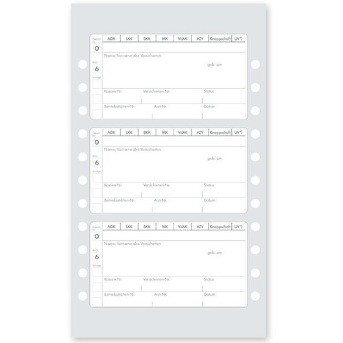 Adressfeldaufkleber eGK (1000 Stck.) Produktbild Front View L