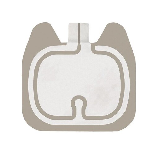Einmal-Neutralelektroden compact, steril geteilt, 90 cm², ohne Kabel (100 Stck.) (PACK=100 STÜCK) Produktbild Front View L