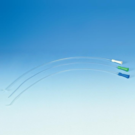 Einmal-Absaugkatheter ratiomed gebogen Ch. 8, blau Produktbild