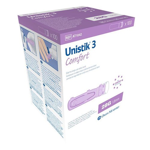 Unistik 3 Comfort 28 G, 1,8 mm  (100 Stck.) (PACK=100 STÜCK) Produktbild
