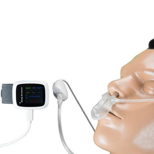 Handgelenkpulsoximeter AP-20 mit Flowmessung Sleep Screener Produktbild Additional View 2 L