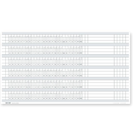Alphabetleistenaufkleber DIN A4 aus unzerreißbarer PP-Folie (100 Stck.) (PACK=100 STÜCK) Produktbild