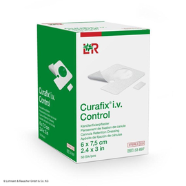 Curafix i.v. Control Kanülenpflaster 6 x 7,5 cm, steril (50 Stck.) (PACK=50 STÜCK) Produktbild