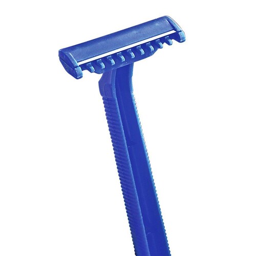 Einmal-Rasierer ratiomed unsteril einschneidig blau (100 Stck.) (PACK=100 STÜCK) Produktbild Front View L