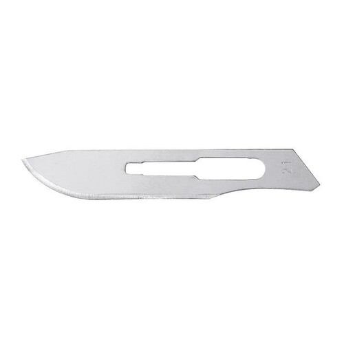 Einmal-Skalpellklingen Fig. 21 steril (100 Stck.) (PACK=100 STÜCK) Produktbild Front View L