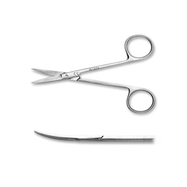 feine chir. Schere megro gebogen, spitz/spitz 11,5 cm Produktbild