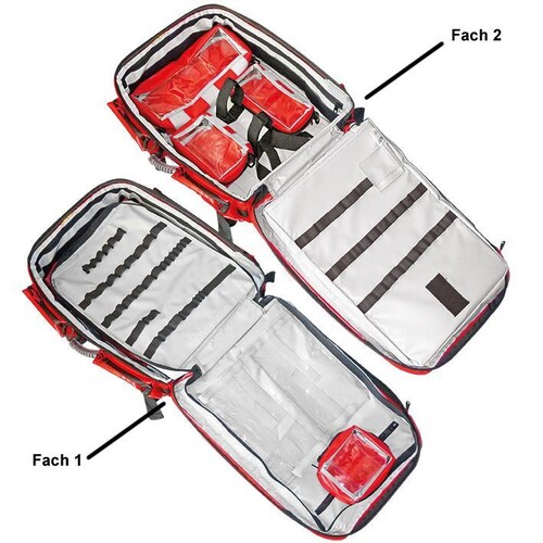 Notfallrucksack ''WasserStopp'' PROFI PLANE, rot, leer Produktbild Additional View 1 L