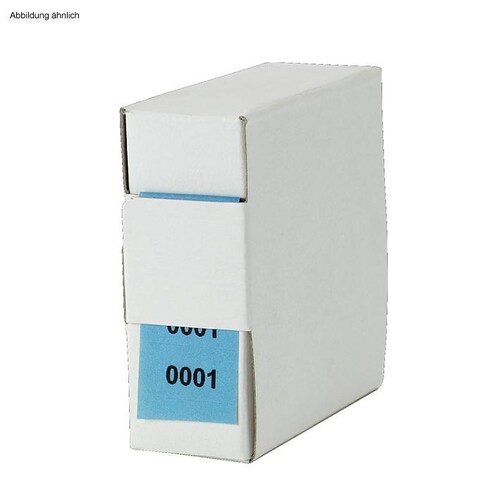 Archiv-Nummern, doppelt 0001 - 1000, blau Produktbild Front View L