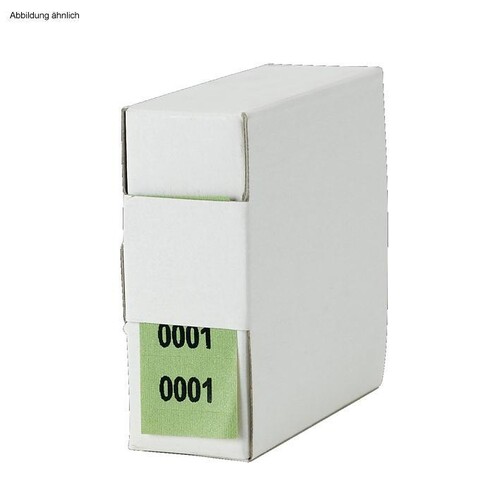 Archiv-Nummern, doppelt 9001 - 10000, grün Produktbild Front View L