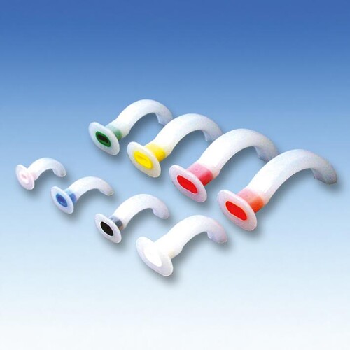 Einmal-Guedel-Tubus Gr. 00 steril, Farbcode: blau Produktbild Front View L