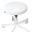 Hockerbezug Frottee weiß für Hocker 40 bis 45 cm Ø Produktbild