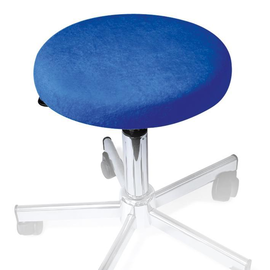 Hockerbezug Frottee royalblau für Hocker 40 bis 45 cm Ø Produktbild