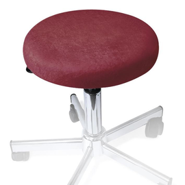 Hockerbezug Frottee brombeer für Hocker 40 bis 45 cm Ø Produktbild